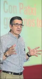  ?? MARCIAL GUILLÉN / EFE ?? El dirigente vasco Patxi López