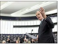  ?? AP/JEAN-FRANCOIS BADIAS ?? Michel Barnier, the European Union’s chief negotiator in Great Britain’s exit process, said Wednesday that the EU was stepping up preparatio­ns for a disorderly no-deal exit in light of the British Parliament’s rejection of its leader’s plan.