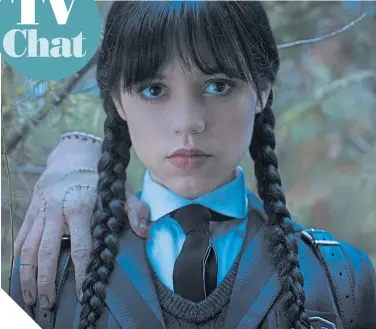  ?? ?? Jenna Ortega as Wednesday in Netflix’s Addams Family spin-off series