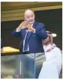  ?? ?? Gianni Infantino, en uno de los juegos del presente Mundial en Qatar.