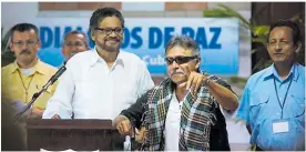  ?? ARCHIVO ?? Iván Márquez y Jesús Santrich en La Habana. Eran otros tiempos.