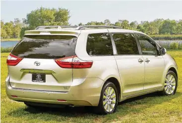  ?? Toyota photos ?? A standard Tow Prep Package allows the Sienna to pull trailers weighing up to 3,500 pounds.