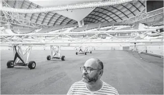  ??  ?? Saud Ghani designed the air-conditioni­ng system for Al Janoub soccer stadium in Al-Wakrah, Qatar.