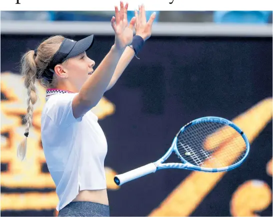  ?? Photo / AP ?? Amanda Anisimova has dropped just 17 games in her three matches at the Australian Open this week.