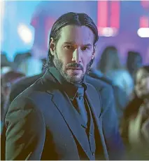  ??  ?? Keanu Reeves is back playing deadly dapper dude John Wick in the impressive John Wick: Chapter 2.