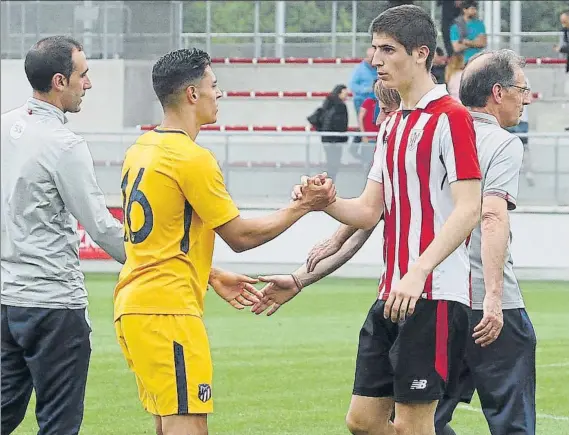  ?? FOTO: MIREYA LÓPEZ ?? Hará la pretempora­da El equipo juvenil rojiblanco cayó en la Copa tras verse superado por el Atlético, pero Sancet se llevó una alegría al saber que ha sido reclutado por Berizzo