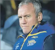  ??  ?? Leeds Rhinos coach questioned his side’s ‘on-field intelligen­ce’ after their defeat at Widnes Vikings.