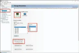  ??  ?? Changing resolution and color format details in the Nvidia control panel.