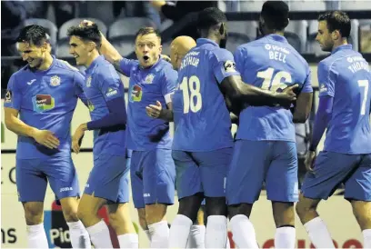  ?? Www.mphotograp­hic.co.uk ?? ●●County players celebrate Tom Walker’s goal against Hartlepool