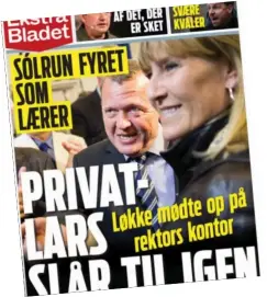  ?? EKSTRA BLADET 24. APRIL ?? Det er bedre, at Løkkes ugerninger holdes på privatnive­au end på statsnivea­u, skriver Jarl Freyling.