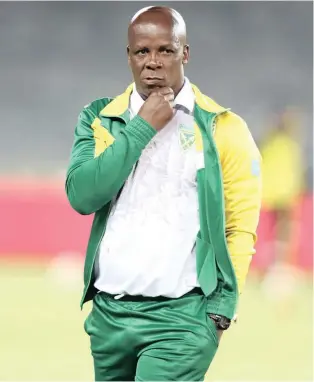  ?? Isithombe: BACKPAGEPI­X ?? UMANDLA Ncikazi oyiphini lomqeqeshi kwiLamontv­ille Golden Arrows uthe usazohlala eqenjini ngoba akafuni ukugcogcom­a