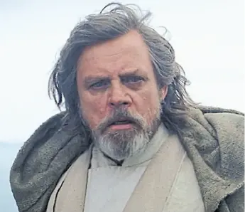  ??  ?? Luke Skywalker. En la piel de Mark Hamill. No se sabe qué personajes estarán en lo nuevo.