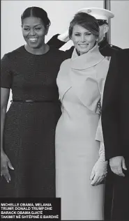  ??  ?? MICHELLE OBAMA, MELANIA TRUMP, DONALD TRUMP DHE BARACK OBAMA GJATË TAKIMIT NË SHTËPINË E BARDHË