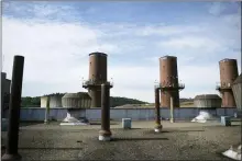  ?? MEDIANEWS GROUP ?? The cooling towers of the former Titus Generating Station.