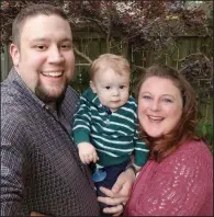  ?? Special to the Democrat-Gazette ?? Melissa and Justin Carter were partners at work and now they’re partners in parenting their son, 14-month-old Lachlan. “I know we are his No. 1 priority in life,” Melissa says.