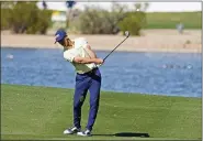  ?? DARRYL WEBB — THE ASSOCIATED PRESS ?? Billy Horschel hits across water on the 15th hole during the second round of the Phoenix Open earlier this month in Scottsdale, Ariz.