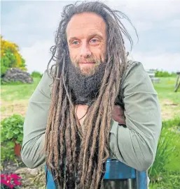  ?? Picture: Kim Cessford. ?? Owen Pilgrim, from Balmerino, is cutting his dreadlocks to raise cash for charity Feeling Strong.