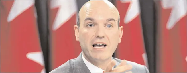  ?? CHRIS ROUSSAKIS QMI Agency ?? Official Opposition House Leader Nathan Cullen says the government could have avoided the Bill C-38 voting marathon had it split the bill into separate pieces of legislatio­n.