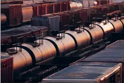  ?? CP FILE PHOTO ?? The National Energy Board says crude-byrail exports from Canada rose to a record 229,544 barrels per day in August. That’s up more than 11 per cent from 206,624 bpd in July, and 91 per cent from just under 120,000 bpd in August 2017.