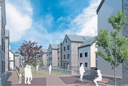  ??  ?? An artist’s impression of the new student accommodat­ion at Albany Park, St Andrews.