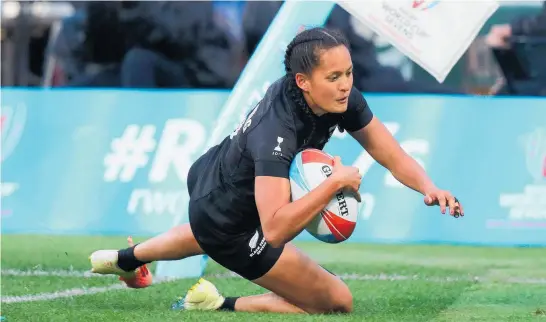  ?? Photo / Photosport ?? Tyla Nathan-Wong, a 24-year-old star of the Black Ferns, came from a touch background.