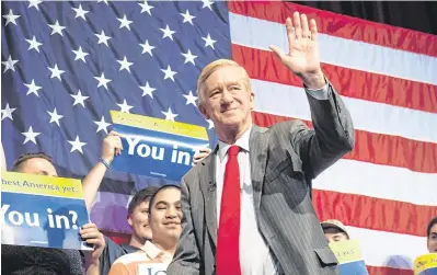  ?? PHOTO: BRYAN R SMITH/AFP/ GETTY IMAGES ?? Challenger: Bill Weld said it is time for US citizens to take a stand.