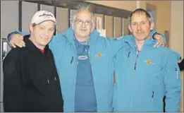  ?? – John DeCoste photos ?? Kings Special Olympics will have three curling teams competing in the provincial Winter Games Feb. 20-22 at the Glooscap Curling Club in Kentville. The teams will be skipped by, left to right, Bruce Lightle, John Robicheau and Stephen Parkin, all of...