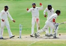 ?? PTI ?? India secured a comfortabl­e 197-run victory in the first Test against New Zealand in Kanpur.