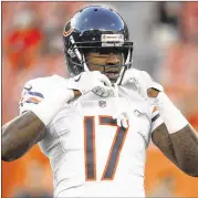  ?? AP ?? Former Bears wide receiver Alshon Jeffery — suspended four games by the NFL for a PED violation in 2016 — had to settle for a one-year contract in Philadelph­ia.