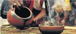  ?? Picture: Thulani Mbele ?? Traditiona­l healers speak to the ancestors.