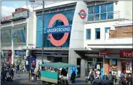  ??  ?? Crime scene: a case containing Ms Osostowicz’s violin was stolen when she briefly put it down while unlocking her bike outside Brixton Tube, left