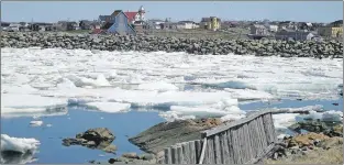  ?? SUBMITTED PHOTO ?? Ice in Bonavista Harbour on Friday, May 26.