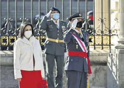  ?? J. J. GUILLÉN / EFE ?? La ministra de Defensa, Margarita Robles, en la celebració­n de la Pascua Militar, el pasado 6 de enero.