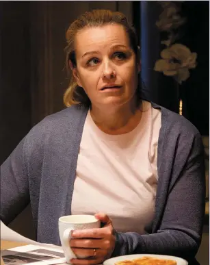  ??  ?? Debbie Honeywood as Abbie in Ken Loach’s SorryWeMis­sedYou.