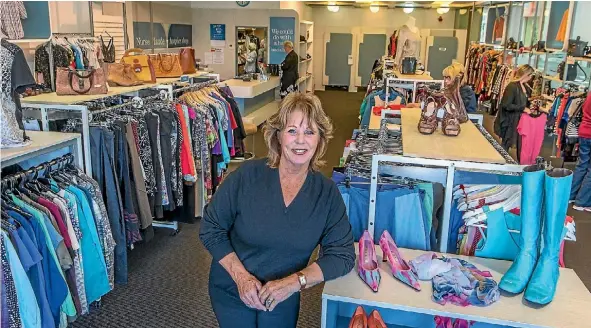  ?? JOHN KIRK-ANDERSON/FAIRFAX NZ ?? Nurse Maude Hospice Shop marketer Sue Bramwell, says about half of their customers are regulars.