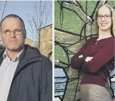  ??  ?? 0 Scottish Greens’ co-leader, Lorna Slater, right, has launched a scathing attack on Andy Wightman