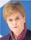  ??  ?? First Minister Nicola Sturgeon cited the report.