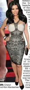  ??  ?? LADIES OF LEGER: Cheryl Fernandez-Versini and Kim Kardashian