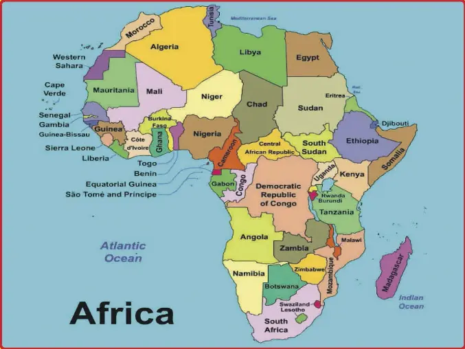 Jamaica And Africa Map Africa The Continent - Pressreader