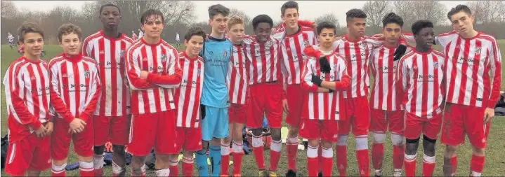  ??  ?? MAKING A POINT: A goal from Hubert Ademak secured Sandgate U15s a 1-1 draw against Ascot at the weekend