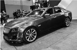  ??  ?? The Cadillac CTS-V packs 630 hp and 630 lb.-ft. of torque.