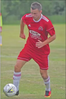  ??  ?? James Ford was scythed down for the penalty.