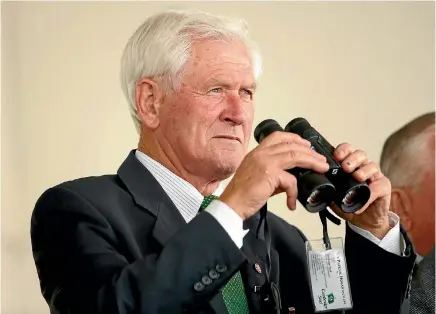  ?? PHIL WALTER ?? Sir Patrick Hogan will have his binoculars trained on several runners in Boxing Day’s Zabeel Classic.