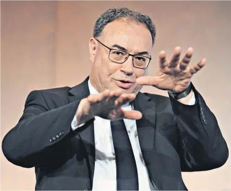  ?? ?? Andrew Bailey told the British Chambers of Commerce Annual Global Conference yesterday that the Bank faced the ‘biggest test’ as prices rise at fastest pace in 40 years