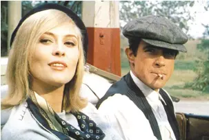  ?? (Warner Bros. Entertainm­ent Inc.) ?? WARREN BEATTY and Faye Dunaway in ‘Bonnie and Clyde.’