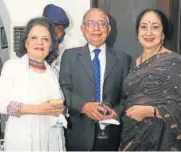  ??  ?? Neera and Jawahar Lal Sarin with Sharon Lowen