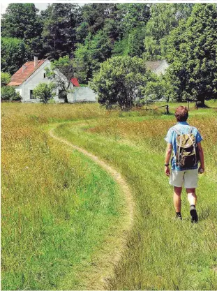  ??  ?? Auf österreich­ischer Seite führt der insgesamt 230 Kilometer lange Lainsitz-Weitwander­weg großteils über Feld- und Waldwege