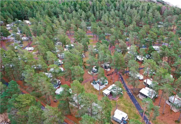  ?? DRONEFOTO: FRANK JOHANNESSE­N ?? HOVE CAMPING: Hva kan Canvas Hove bety for Arendal - eller hva oppnår vi med å la vaere?