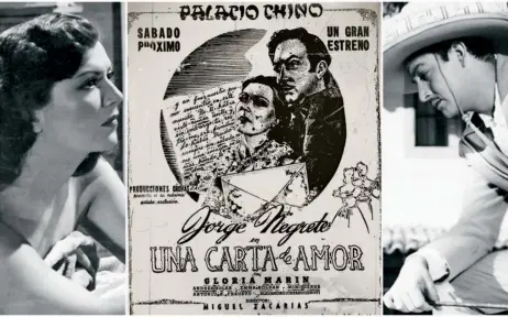  ??  ?? La película de drama y amor se estrenó en el recienteme­nte clausurado cine Palacio Chino en 1943.