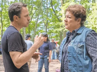  ?? JEFF NEUMANN; CHARLEY GALLAY/GETTY IMAGES FOR AMAZON ?? Giovanni Ribisi is on the “Sneaky Pete” set with Margo Martindale. The show was co-created by Bryan Cranston, below right, who also plays a gangster on the show.